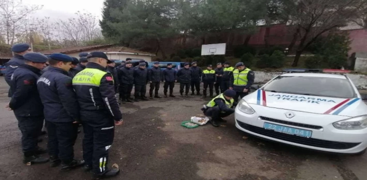 Keşan Jandarması’na ’trafik tedbirleri’ eğitimi