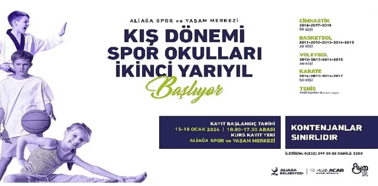 AYM’de Kış Dönemi Spor Okulları Kayıtları Başlıyor