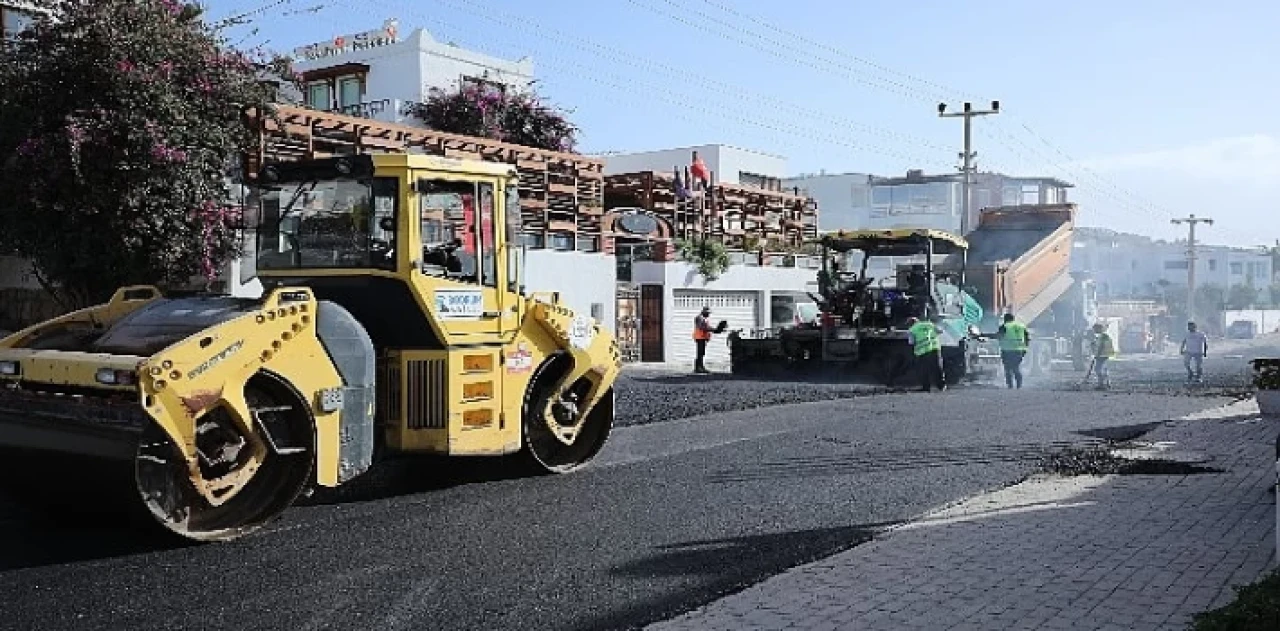 Bodrum’da 18 Bin Metre Sıcak Asfalt yapıldı