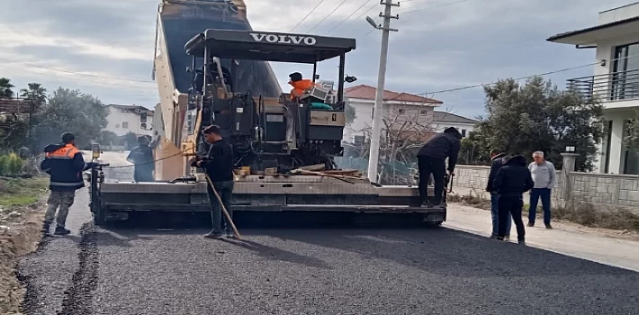 Büyükşehirden Bodrum Mumcular’da Sıcak Asfalt Çalışması