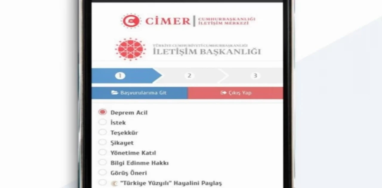 CİMER’in acil uygulamasına 2 milyon başvuru