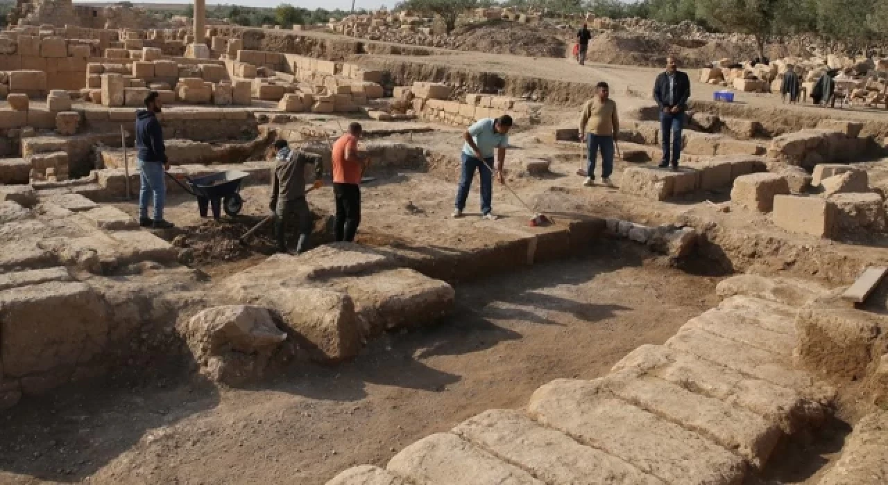 Mardin'deki antik kentte 400 metre uzunluğunda 1500 yıllık su kanalı bulundu