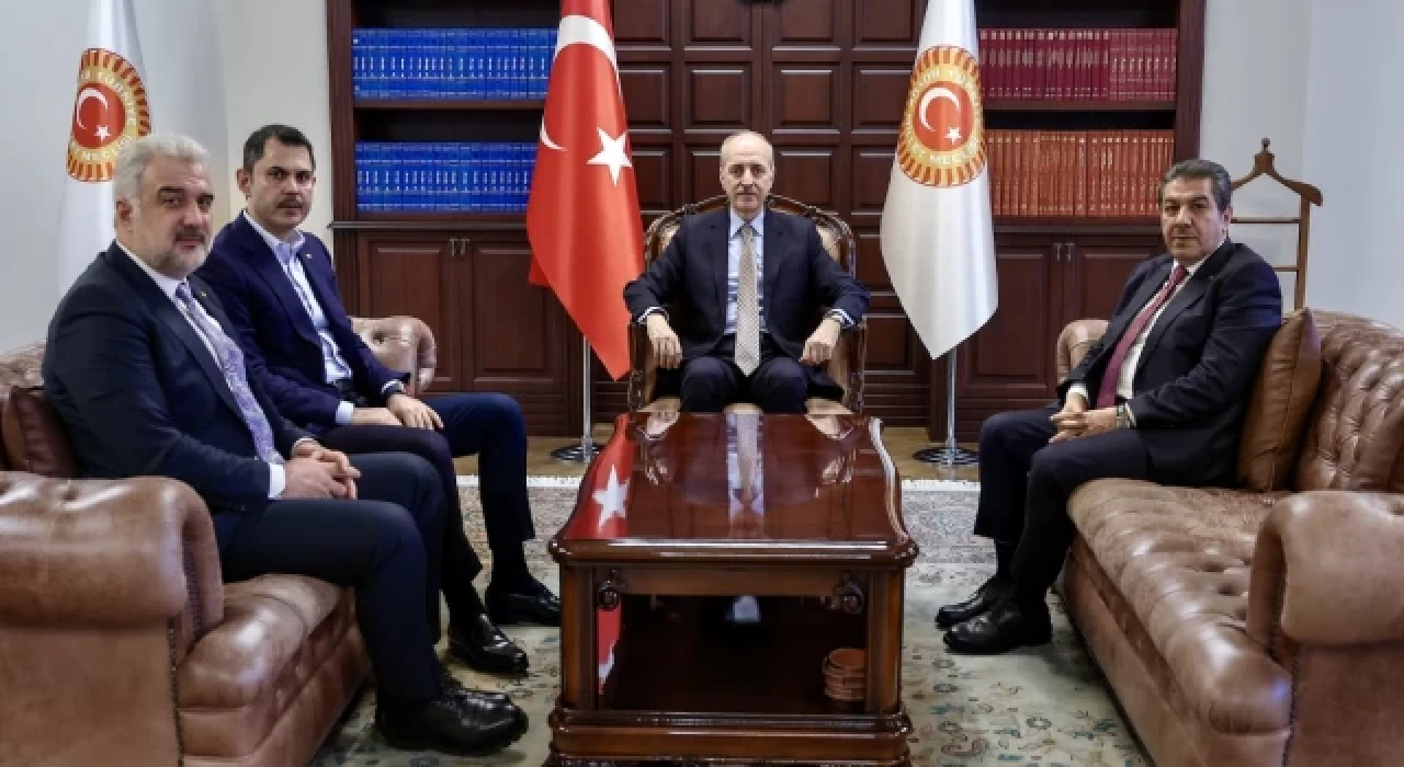 TBMM Başkanı Kurtulmuş, Murat Kurum ile görüştü