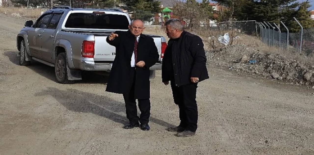 Yahyalı’da karacatepe camii çevre düzenlemeleri