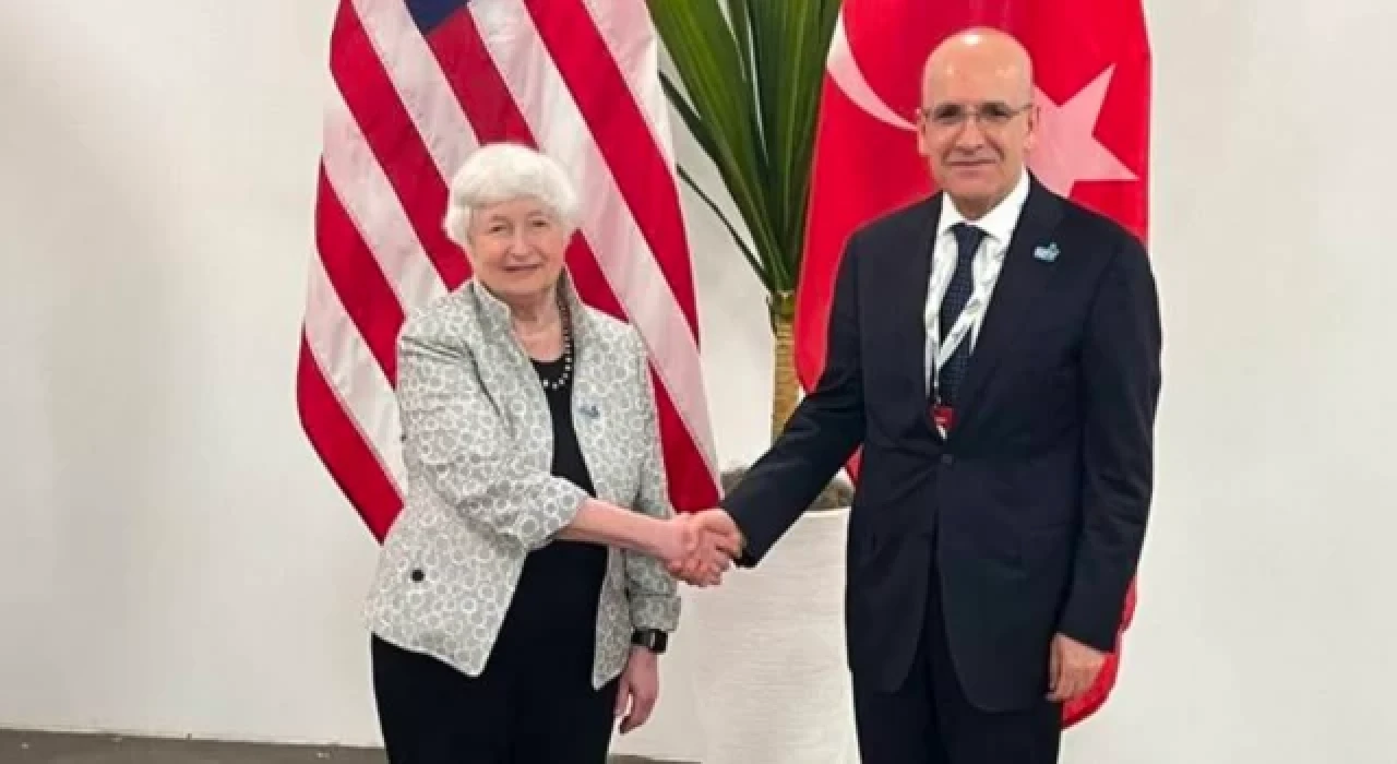 Bakan Şimşek, ABD Hazine Bakanı Yellen ile bir araya geldi