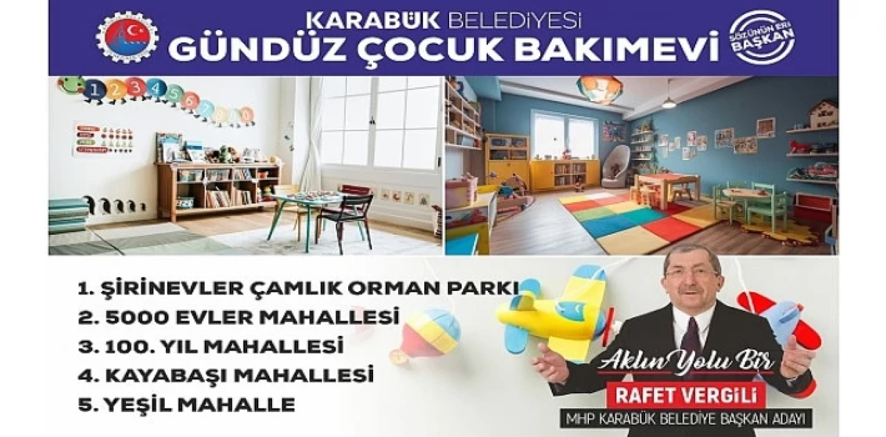 Başkan Vergili’den Gündüz Çocuk Bakımevleri Projesi