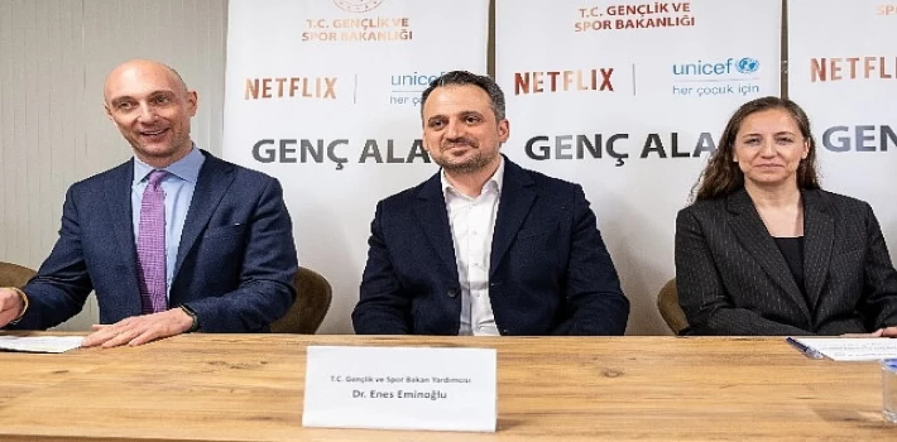 Depremin 1. yılında Gençlik ve Spor Bakanlığı, UNICEF ve Netflix tarafından Genç Alan’a ortak ziyaret