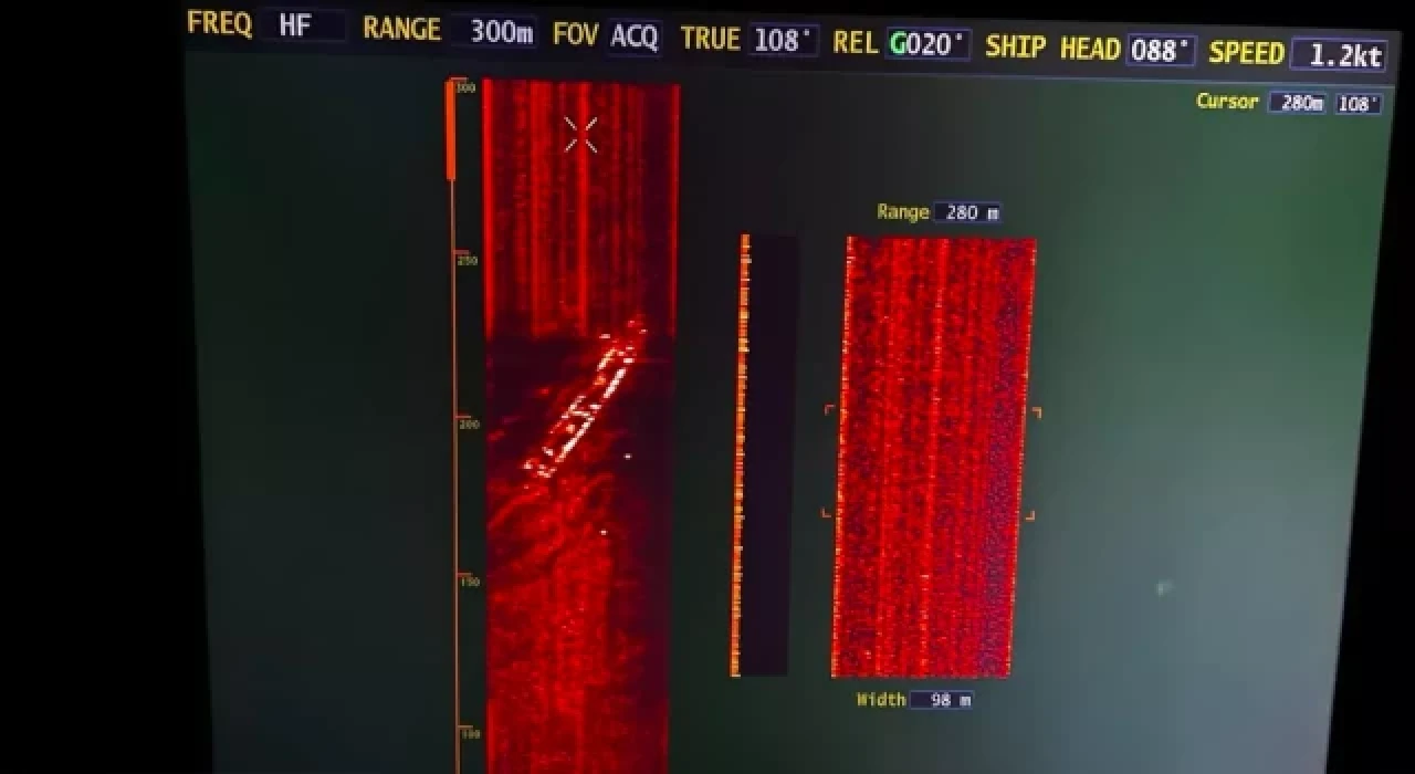 Marmara Denizi'nde batan geminin yeri tespit edildi: 51 metre derinlikte
