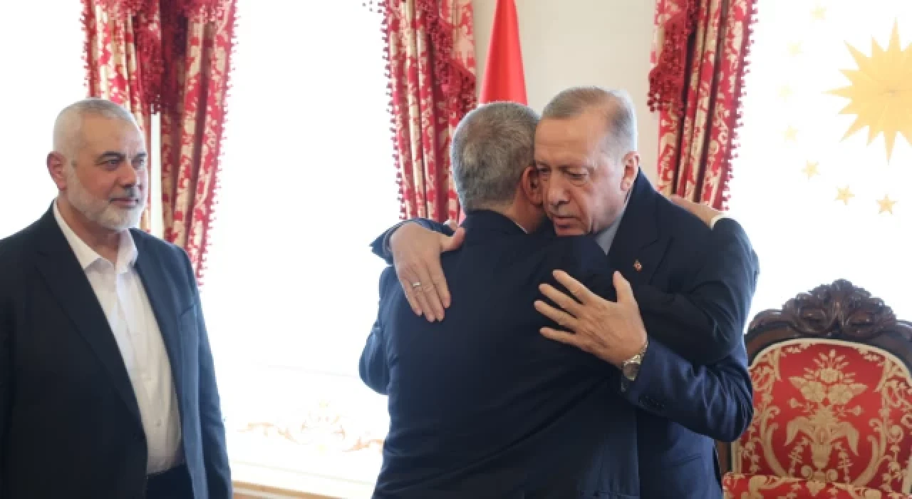 Erdoğan ve Hamas lideri Haniye, Dolmabahçe'de görüştü