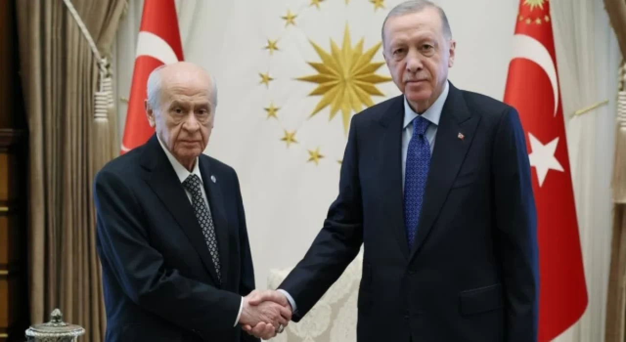 Cumhurbaşkanı Erdoğan ile Bahçeli bir araya geldi