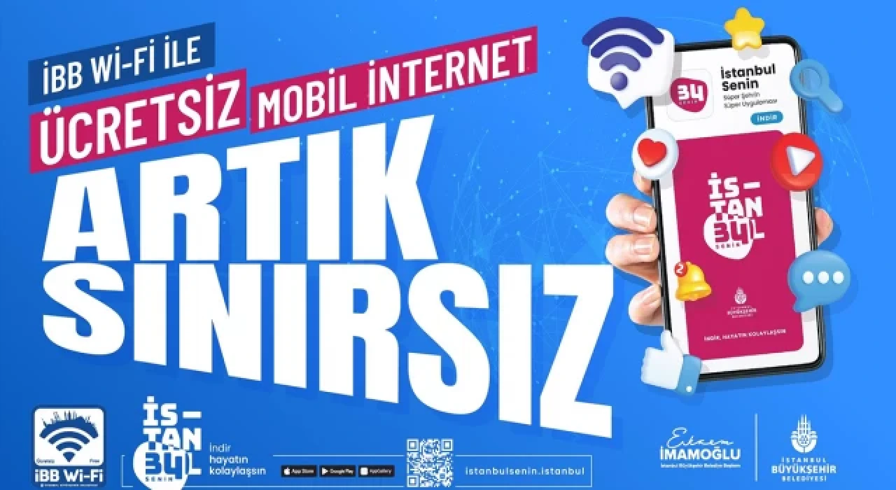 İBB, 11 Bin 500 erişim noktasıyla İstanbul’a  sınırsız Wi-Fi hizmeti veriyor