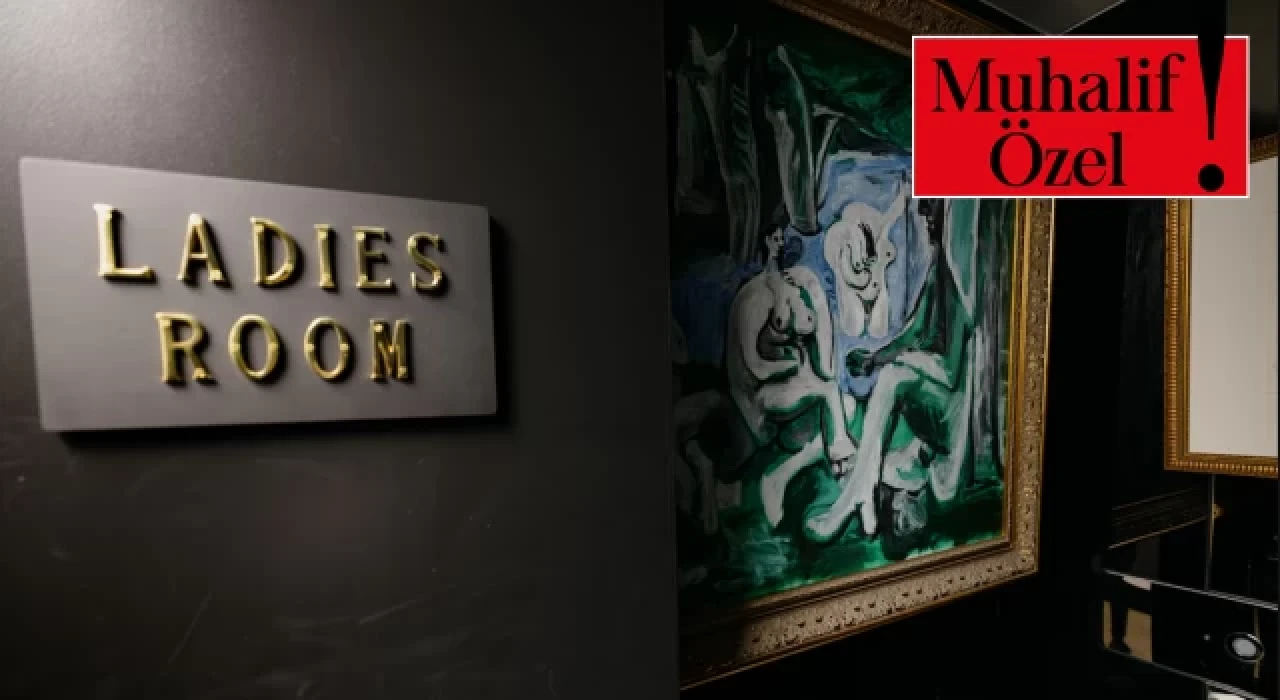 Bu sanat müzesinde, Picasso tabloları kadınlar tuvaletinde