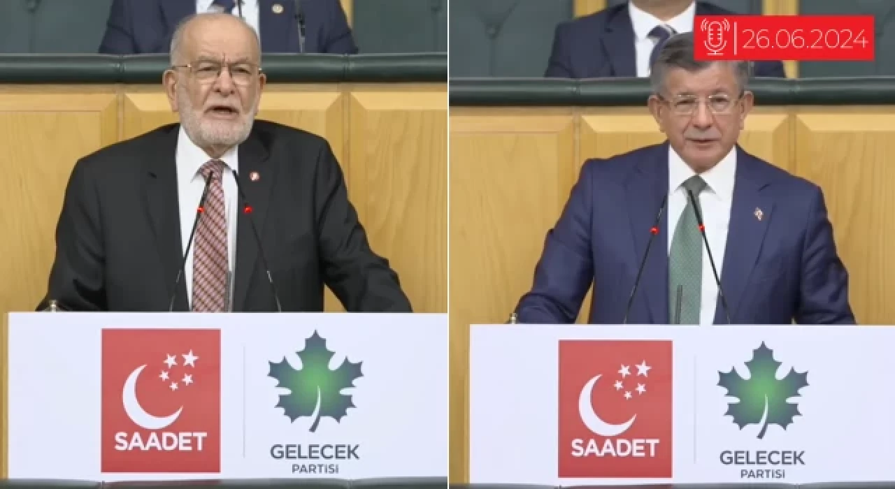 Temel Karamollaoğlu son kez kürsüdeydi, Davutoğlu yangın çağrısı yaptı...