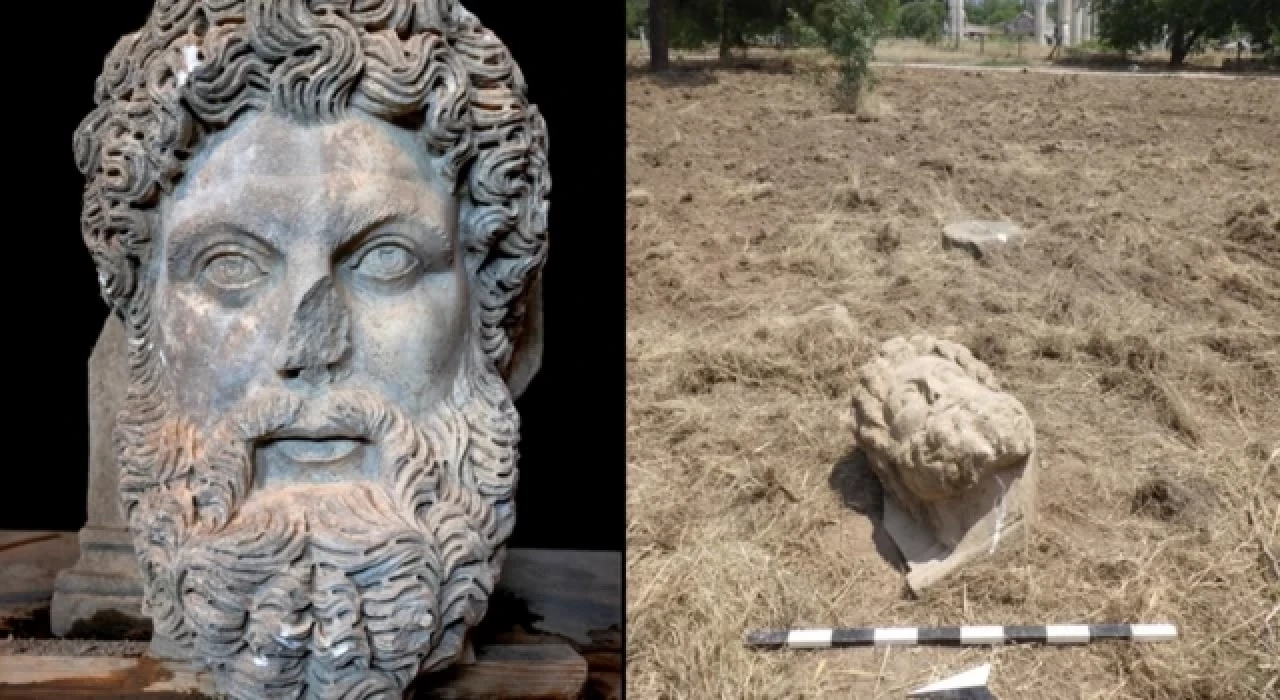 Aphrodisias Antik Kenti'nde "kolosal Zeus başı" bulundu