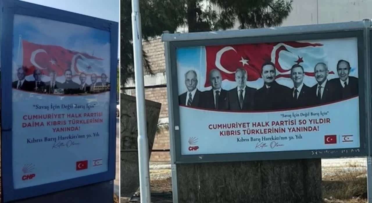 CHP'den Kıbrıs çıkarması: Dev reklam panoları hazırlandı