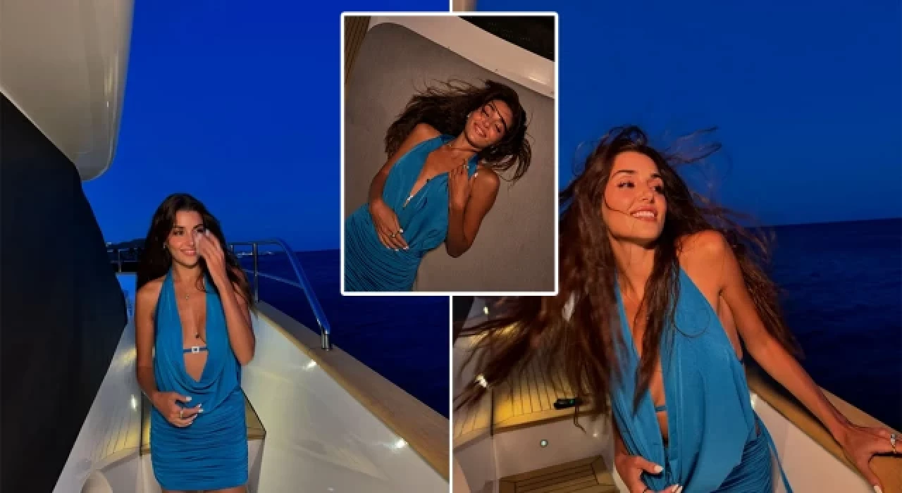 Hande Erçel'in Mikonos pozlarına beğeni yağdı