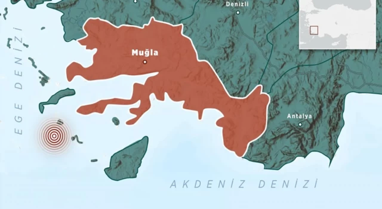 Muğla'da 4,4 büyüklüğünde deprem meydana geldi