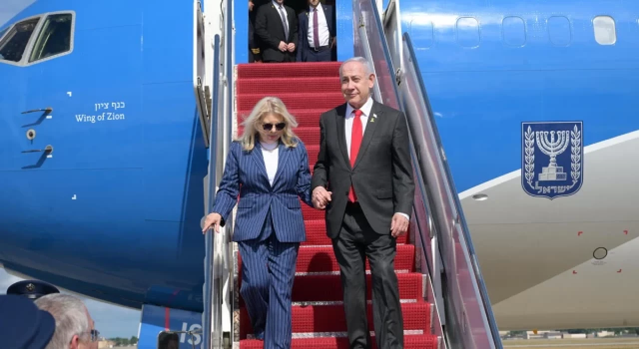 Netanyahu'nun ABD’de konakladığı otele "Savaş suçlusu Netanyahu'yu tutuklayın" yazısı yansıtıldı