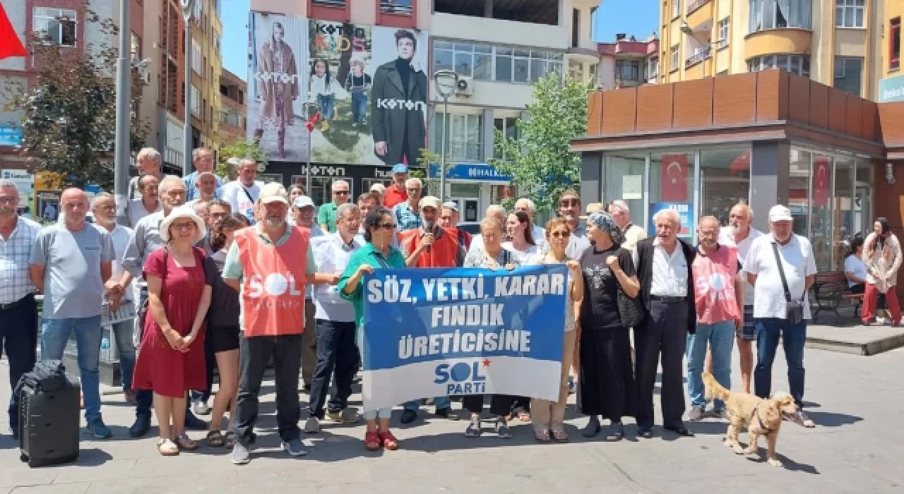 SOL Parti, Trabzon'da "Fındıkta ve çayda sömürüye son!" mitingi gerçekleştirdi