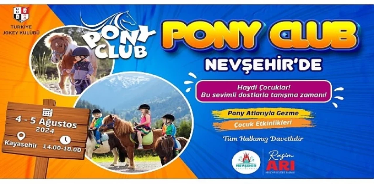 Çocuklar Kayaşehir’de &apos;Pony’ Atlarına Binecek