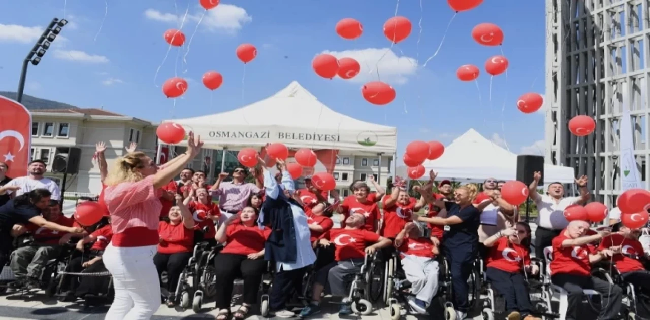 Engelli bireylerden Osmangazi’de ’Zafer’ coşkusu