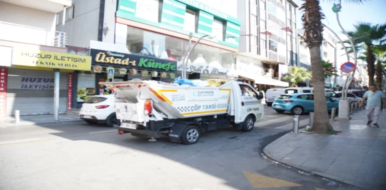 İşlek cadde ve dar sokaklarda Çöp Taksi hizmet veriyor