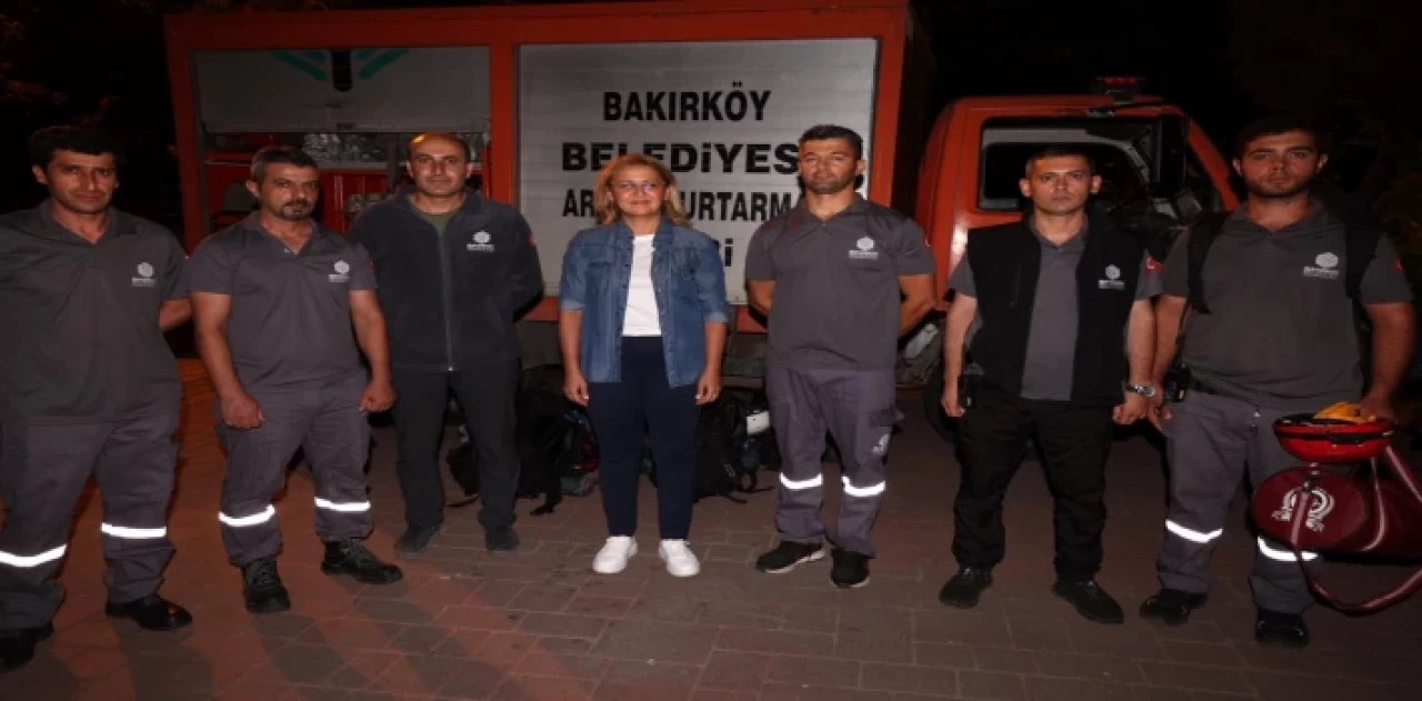 İstanbul Bakırköy’ün BAKUT’u İzmir’de yangın bölgesinde