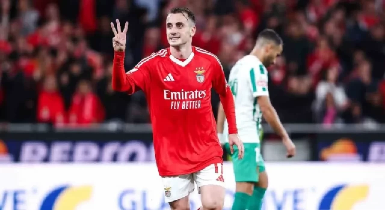 Kerem Aktürkoğlu Hat-Trick yaptı: Benfica, Rio Ave'yi 5-0 yendi