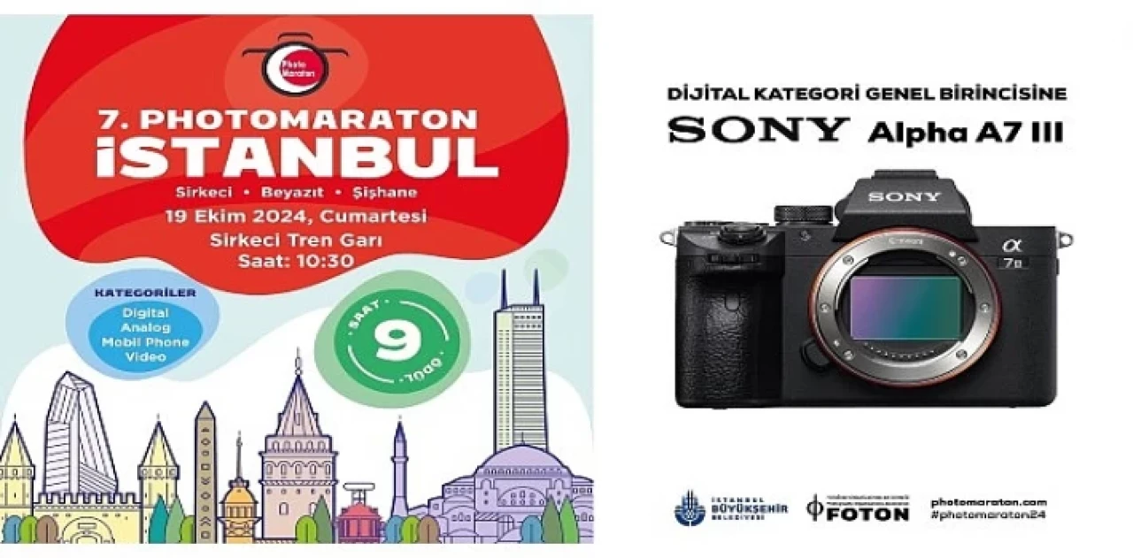 Sony Türkiye sponsorluğundaki 7. Photomaraton, 19 Ekim’de Sirkeci’de düzenlenecek!