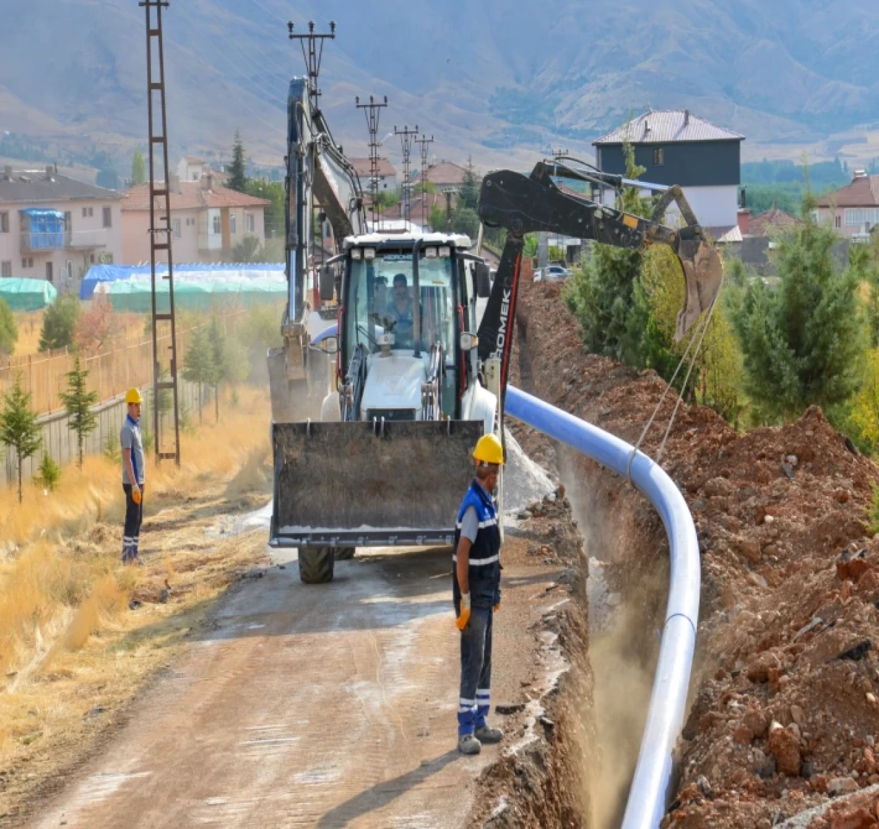 Malatya Doğanşehir’e 2 bin 500 metre içme suyu hattı