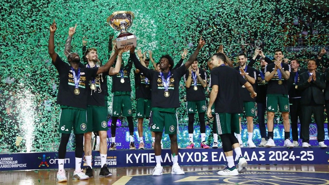 Ergin Ataman'ın çalıştırdığı Panathinaikos AKTOR, Olympiakos’u mağlup ederek Yunanistan Kupası’nı kazandı