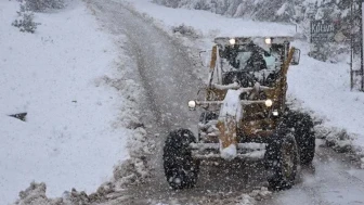 Artvin'de kar yağışı nedeniyle 38 köy yolu ulaşıma kapandı