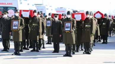 Helikopter kazası şehitleri Ankara'ya uğurlandı