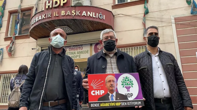 Kılıçdaroğlu, HDP binası önünde eylemde!