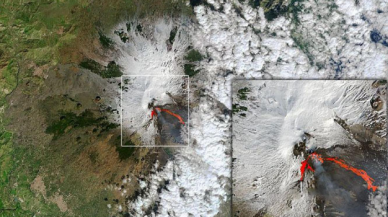 Uydular uzaydan Etna lavlarını yakaladı