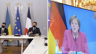 Merkel, Macron ve Zelenskiy'den, Rusya'ya "Askerlerini çek" çağrısı