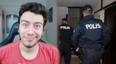 Youtuber Enes Batur’un evine polis baskın yaptı