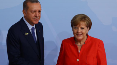 Cumhurbaşkanı Erdoğan, Almanya Başbakanı Merkel ile görüştü