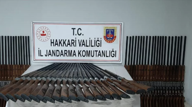 Hakkari'de kaçakçılık! 100 tüfek ele geçirildi