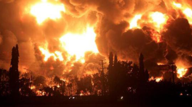 İran'da petrol rafinerisinde yangın