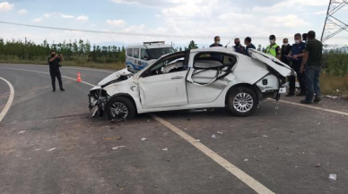 Kuzey Marmara Otoyolu'nda otomobil devrildi