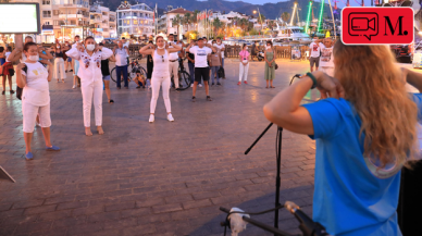 Marmaris'te Dünya Değişim Günü'nde nefes çalışması yapıldı