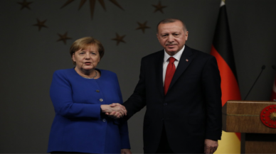 Cumhurbaşkanı Erdoğan Merkel ile görüştü