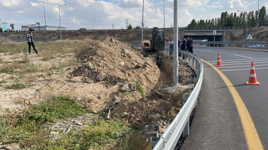 Ankara'da yol çalışmasında insan kemikleri bulundu