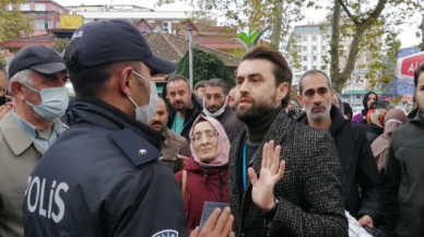 Aşı karşıtından polise tehdit!