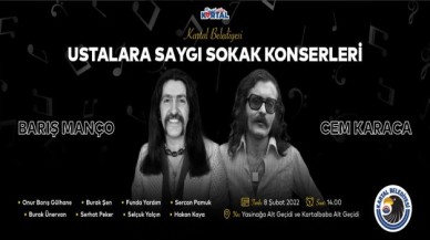 Barış Manço ve Cem Karaca Kartal’da ‘Ustalara Saygı Sokak Konserleri’ ile Anılacak