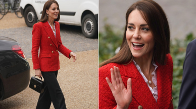 Kate Middleton kaydıraktan kaydı, odun kesti, sonra saraya çıktı