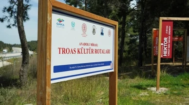 Çanakkale'nin tarihi Troas bölgesinde kültür rotaları oluşturuldu