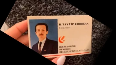 Cumhurbaşkanı Erdoğan'ın başka hiçbir yerde bulunmayan kartviziti