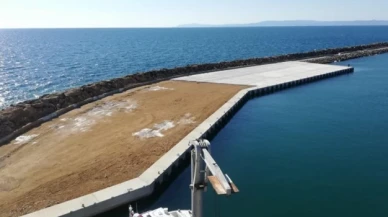 Enez Deniz Gümrük Kapısı rıhtım inşaatı tamamlandı